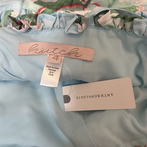 NWT Anthropologie Hutch Ruched Jumpsuit Size 4 Tropical Beach Boho Wide Leg $198 - Picture 9 of 14